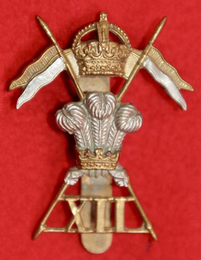 12th Lancers Cap Badge