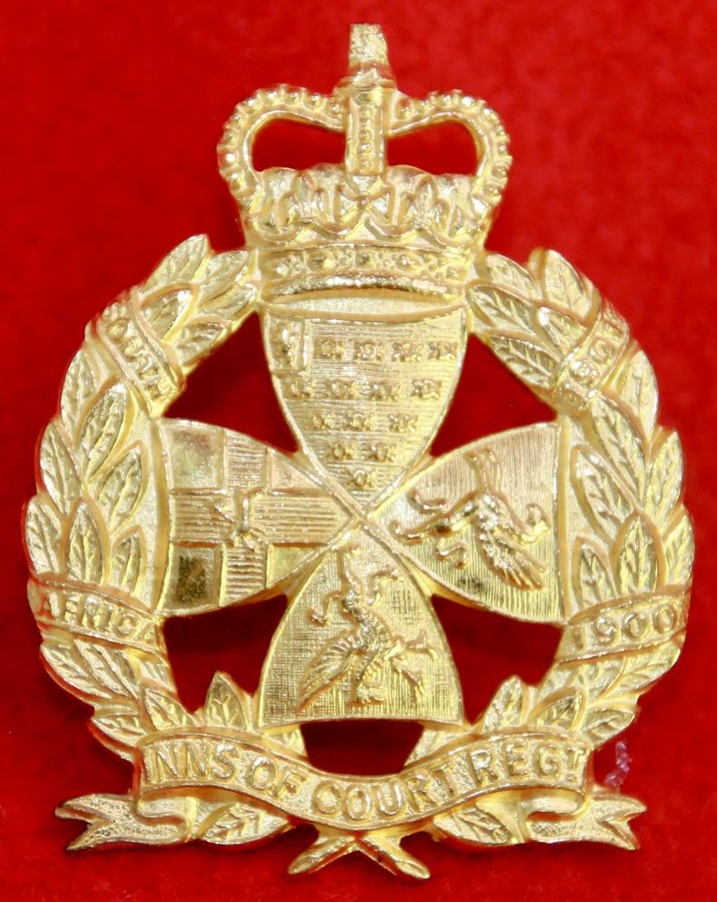Inns of Court Regt Officer's Cap Badge