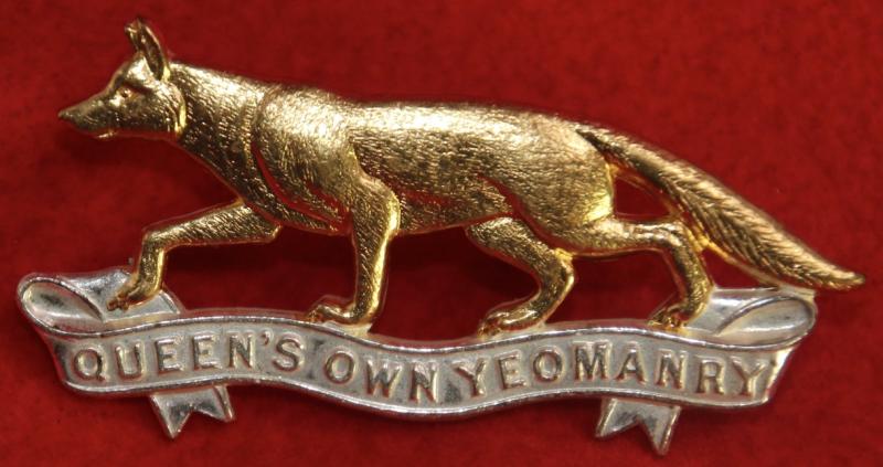 QOY Officer's Cap Badge