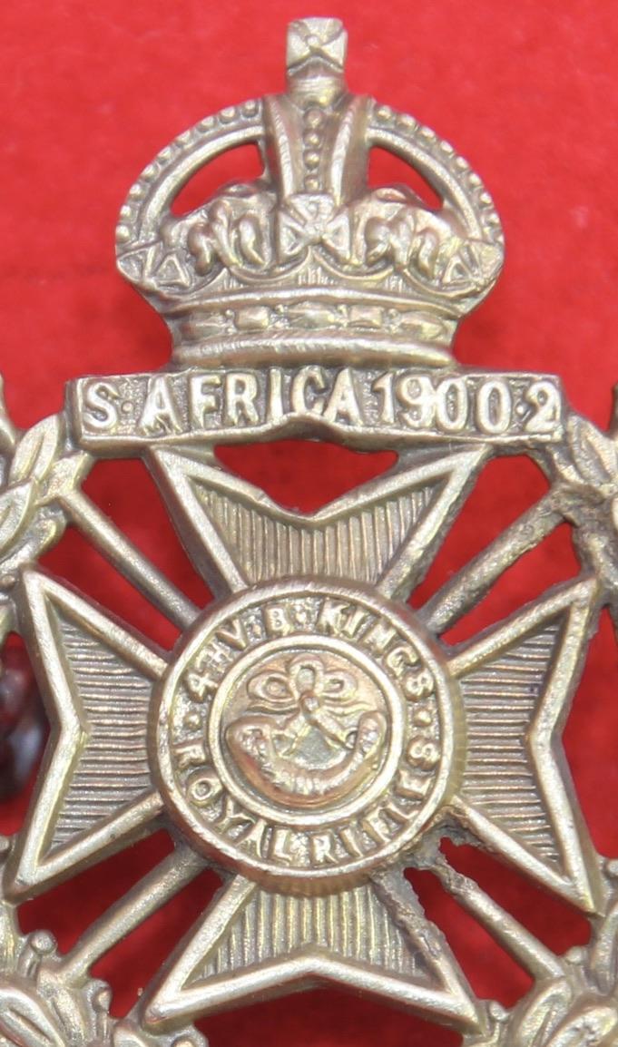 4th VB KRRC FS Cap Badge