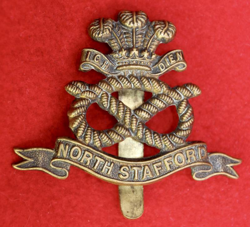 N Staffs (1916) Cap Badge