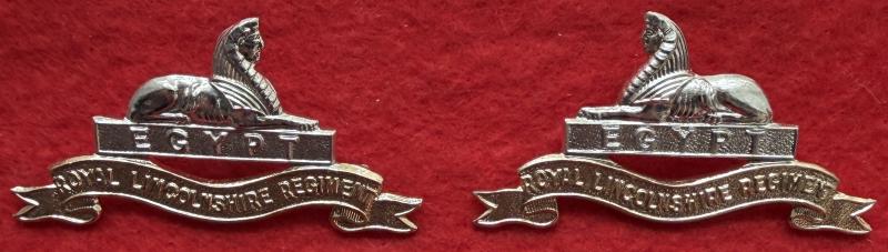 Anodised R Lincs Collar Badges
