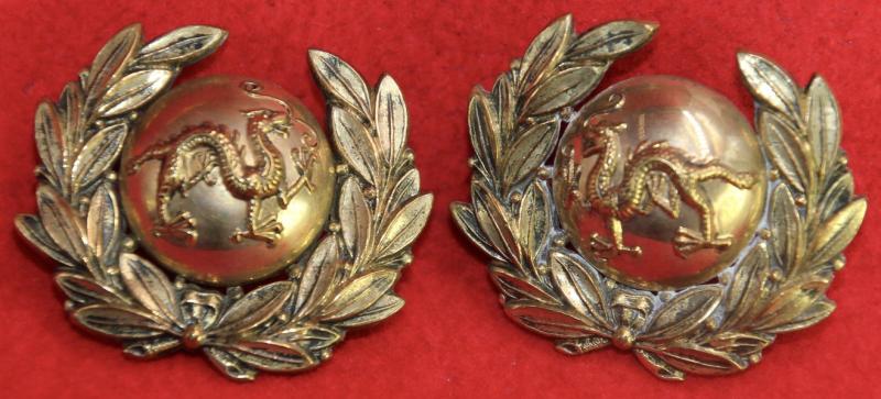 Border Regt (Militia) Officer's Collar Badges